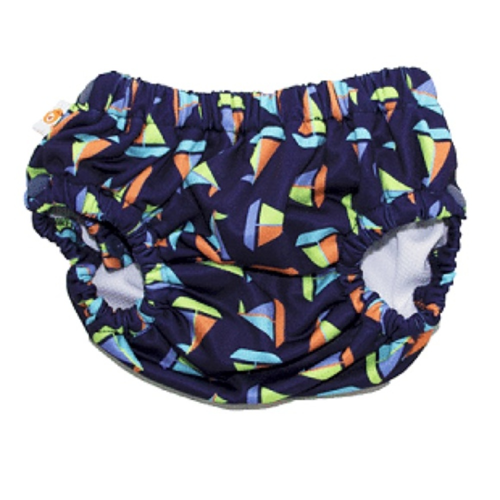 Smart Bottoms Lil Swimmer 2.0 Captain Sailboat Swim Diaper Small